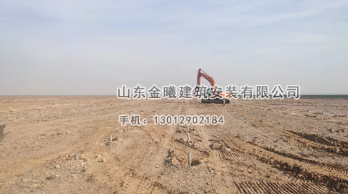螺旋引孔，鋼樁施工